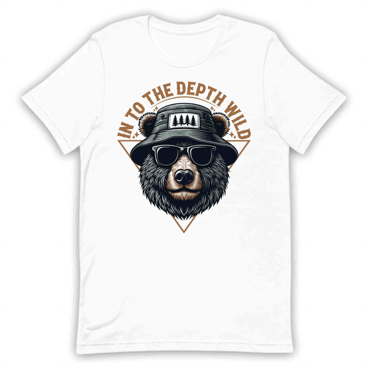 Into the Depth Wild Bear with Hat and Glasses Camping Adventure | PRODUCT CODE: WLDBREANTOH