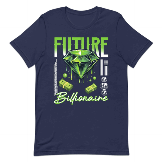 Future Billionaire Green Diamond and Money Motivational Streetwear | PRODUCT CODE: FTREVLBNEGRD