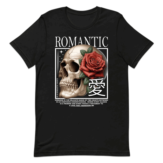 Romantic Skull and Rose Gothic Love Deep Emotional Quotes | PRODUCT CODE: RMNTCSKLEGOP
