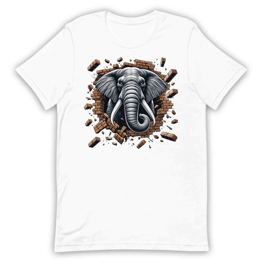 Elephant Breaking Through Wall 3D Realistic Majestic Wildlife-Inspired | PRODUCT CODE: EPHNTBRKGWL