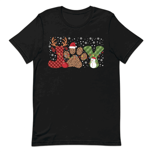 Joy Christmas Paw Print Holiday Pet Lover Xmas | PRODUCT CODE: JYOCHRPWATM
