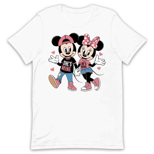 Matching Mickey & Minnie T-Shirt | Cute Disney Love Jumper | His & Hers Hoodie | PRODUCT CODE: MTHHVKOEBG