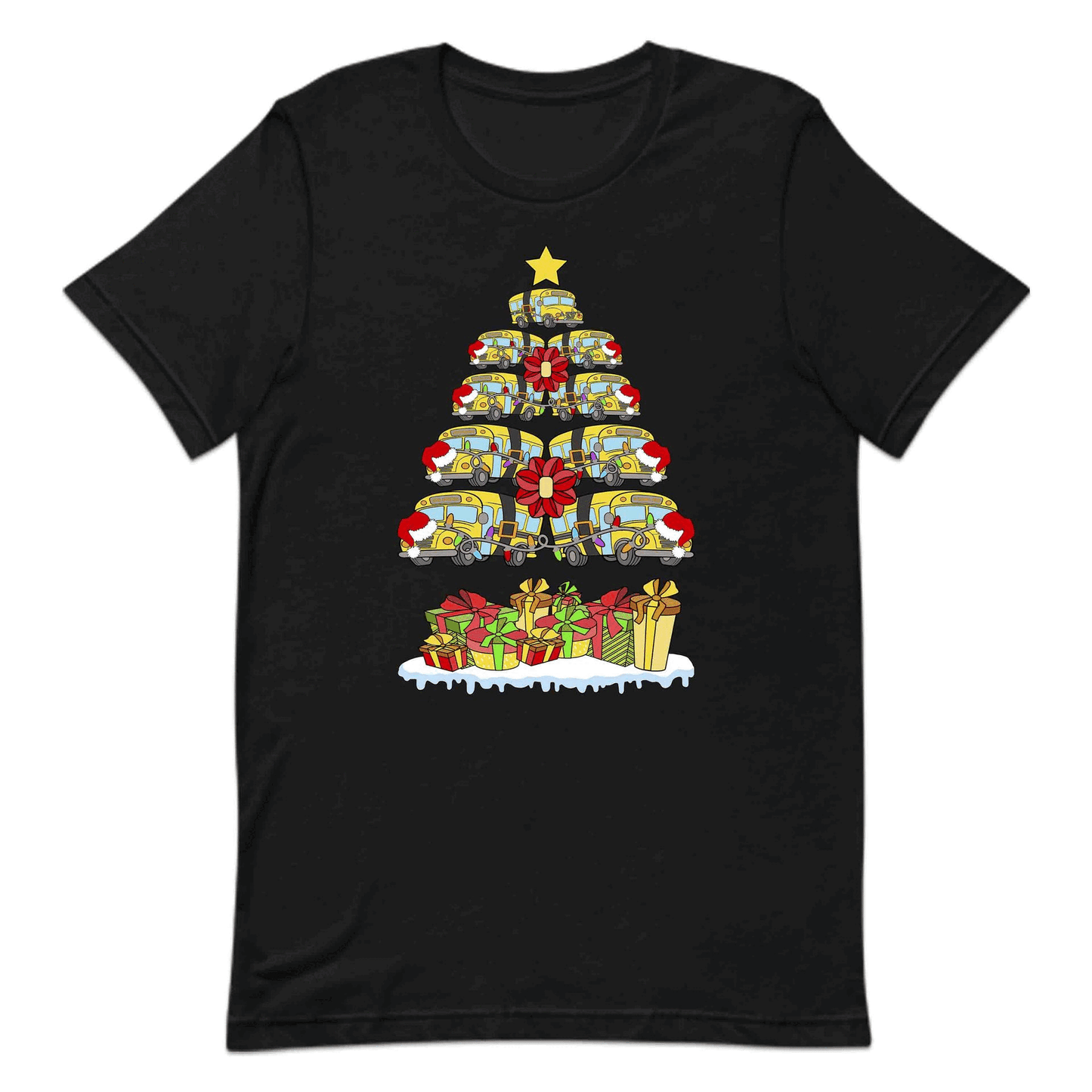 School Bus Christmas Tree Merry Xmas Bus Drivers | PRODUCT CODE: SHLOBUCHRMTE