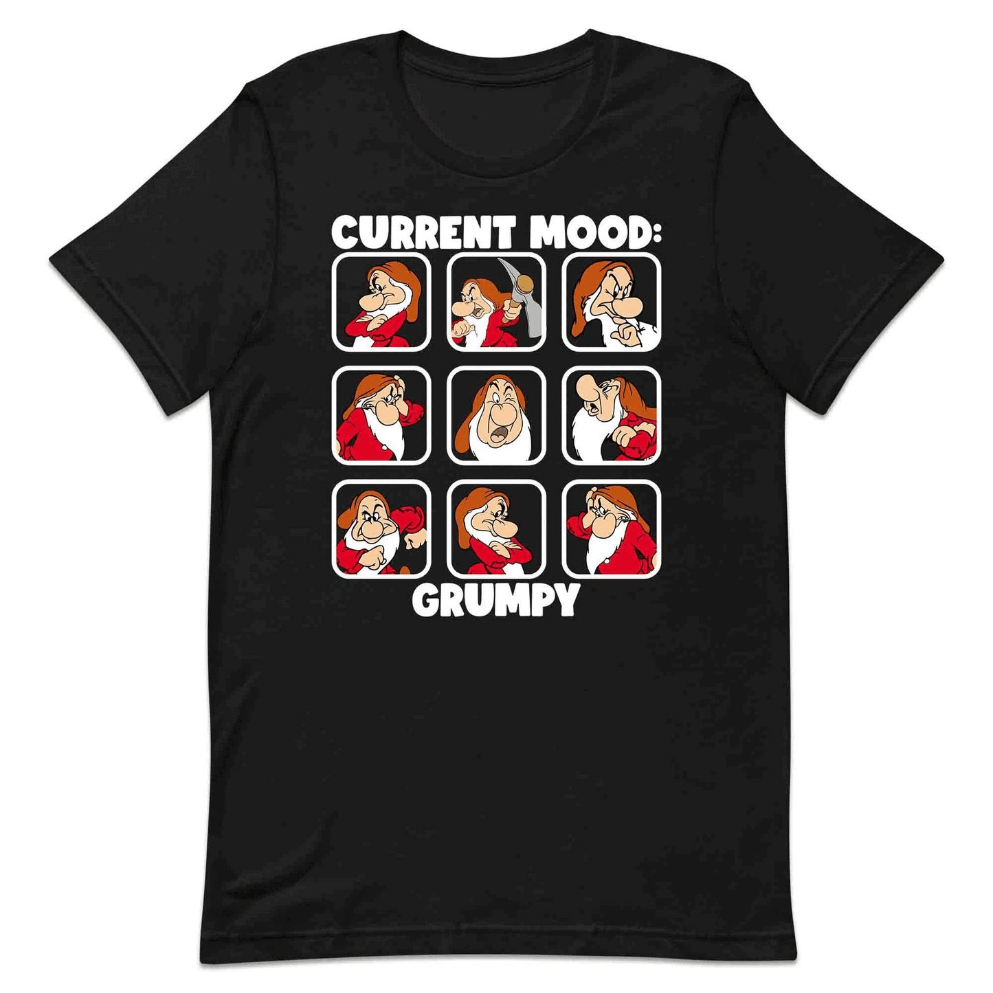 Disney Grumpy Dwarf Mood T-Shirt, Jumper & Hoodie – “Current Mood: Grumpy” Adult Humor Gift for Disney Lovers | PRODUCT CODE: JHSDFBWE