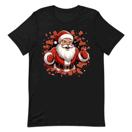 Santa Claus Breaking Through Wall 3D Xmas Realistic Santa Smashing | PRODUCT CODE: SNTACLPUNBRK
