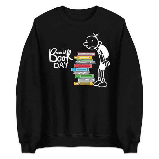 World Book Day T-Shirt | Wimpy Kid Inspired Jumper | Bookworm Cartoon Hoodie | PRODUCT CODE: DNRYASNWOPK