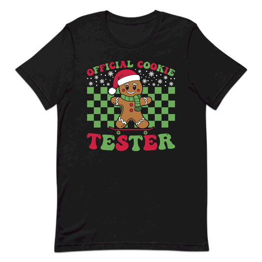 Official Cookie Tester Christmas Gingerbread Man Skateboarding Xmas | PRODUCT CODE: OFCLTSREKIGN