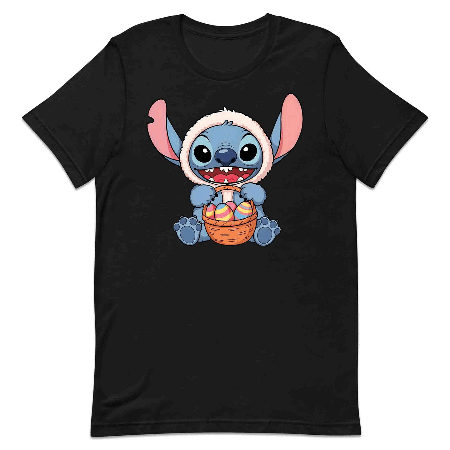 Disney Stitch Easter T-Shirt | Bunny Stitch & Colorful Eggs Jumper | Easter Lilo & Stitch Hoodie | PRODUCT CODE: DFGDMERWOIV