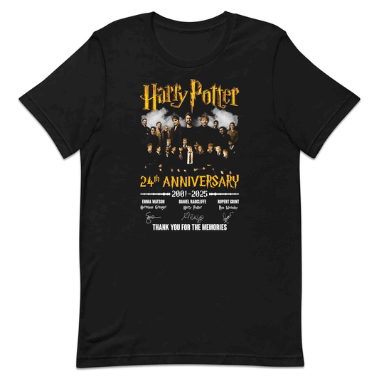 Harry Potter 24th Anniversary T-Shirt, Jumper & Hoodie – Relive the Magic (2001–2025) with Cast Tributes & Wizarding World Style | PRODUCT CODE: HJEWRINA