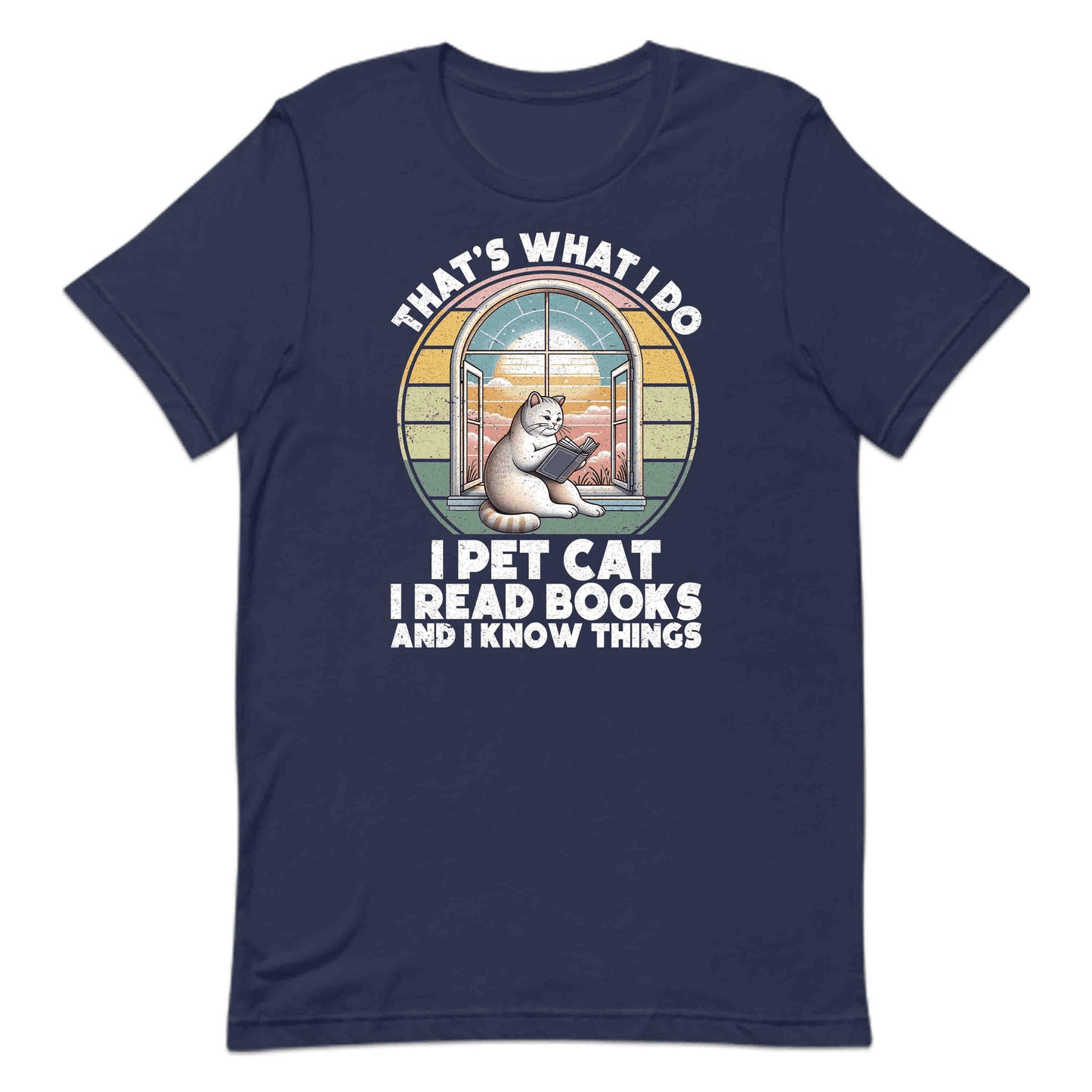Retro Book Lover Cat Tee | Cozy Reading Hoodie & Sweatshirt | PRODUCT CODE: FYNBEKAPEQN