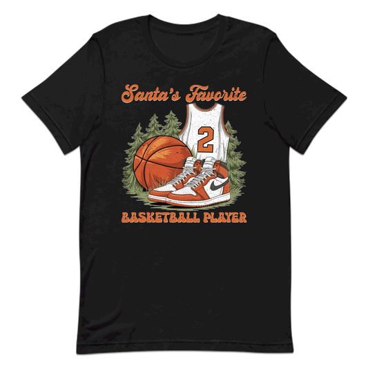 Santa's Favorite Basketball Player Christmas Basketball Xmas Winter Sports | PRODUCT CODE: SNTFVRBSLPYRE