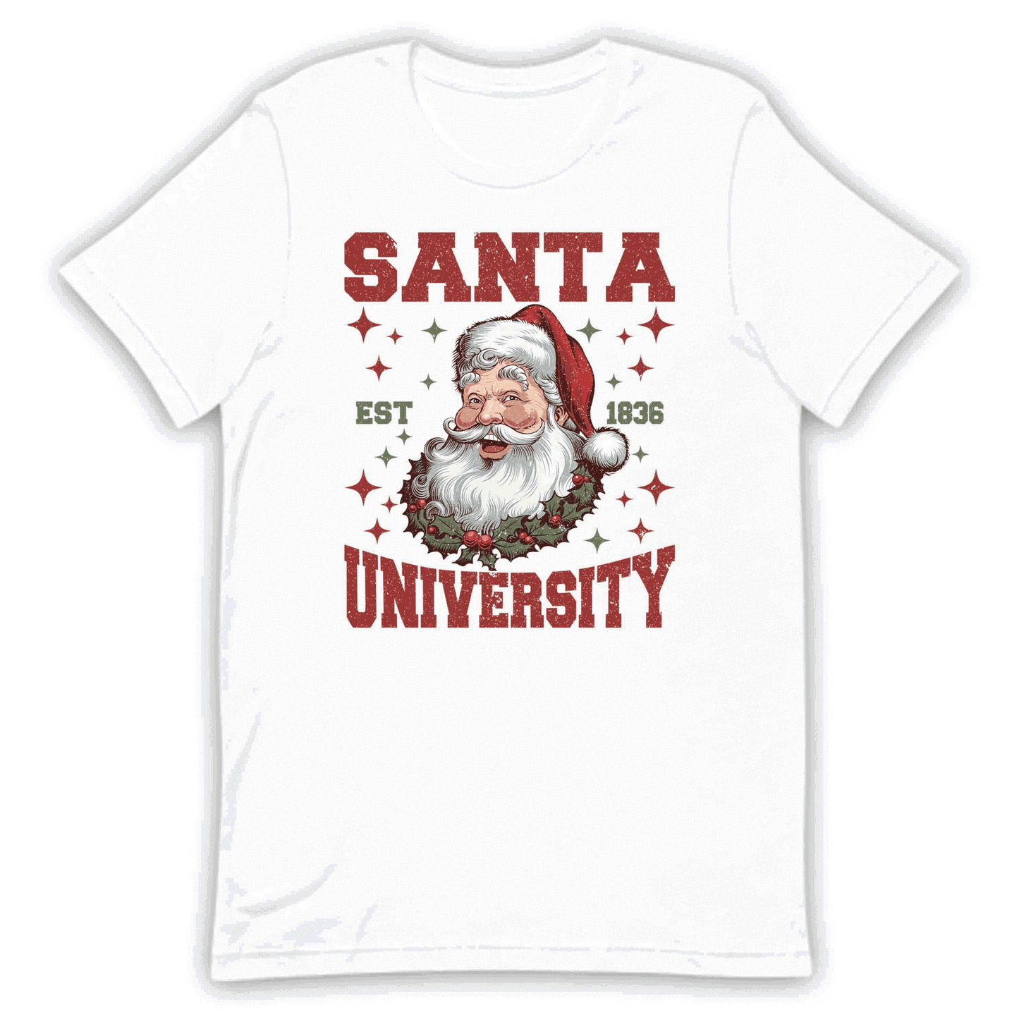 Santa University EST 1836 Vintage Christmas Retro Xmas | PRODUCT CODE: STNAUNVRYGEX