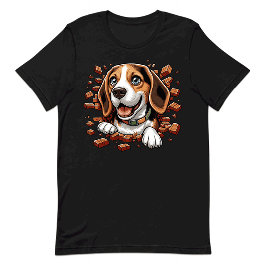 Beagle Dog Breaking Through Wall 3D Realistic Dog | PRODUCT CODE: BEGLDGOBKRTH