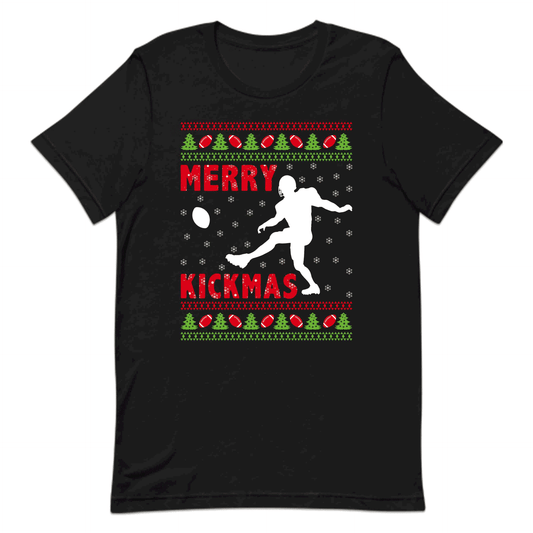 Merry Kickmas Christmas Football Xmas Winter Sports | PRODUCT CODE: CRTSFBTLOMK