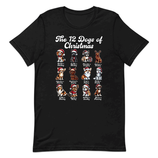 The 12 Dogs of Christmas Merry Woofmas Xmas Dog Breeds | PRODUCT CODE: TWLDGSOCHRMF