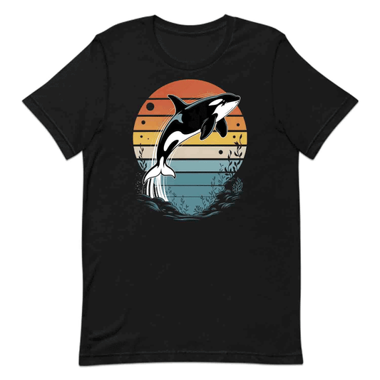 Jumping Orca T-Shirt, Vintage Ocean Sweatshirt, Marine Life Hoodie | PRODUCT CODE: AJKWHERKJ