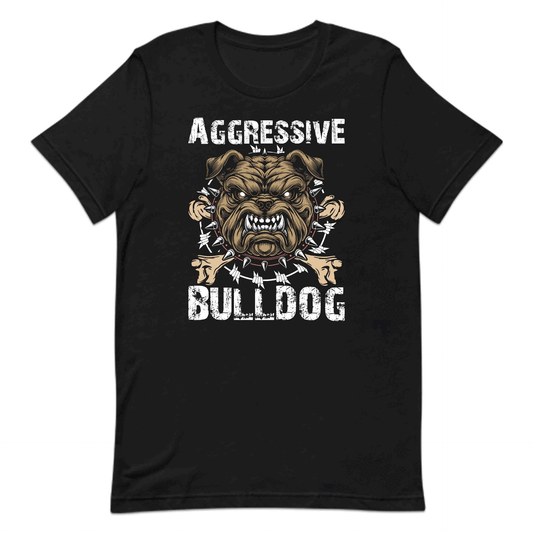 Aggressive Bulldog Fierce Dog with Grunge Bones | PRODUCT CODE: AGVRSBLDGOFC