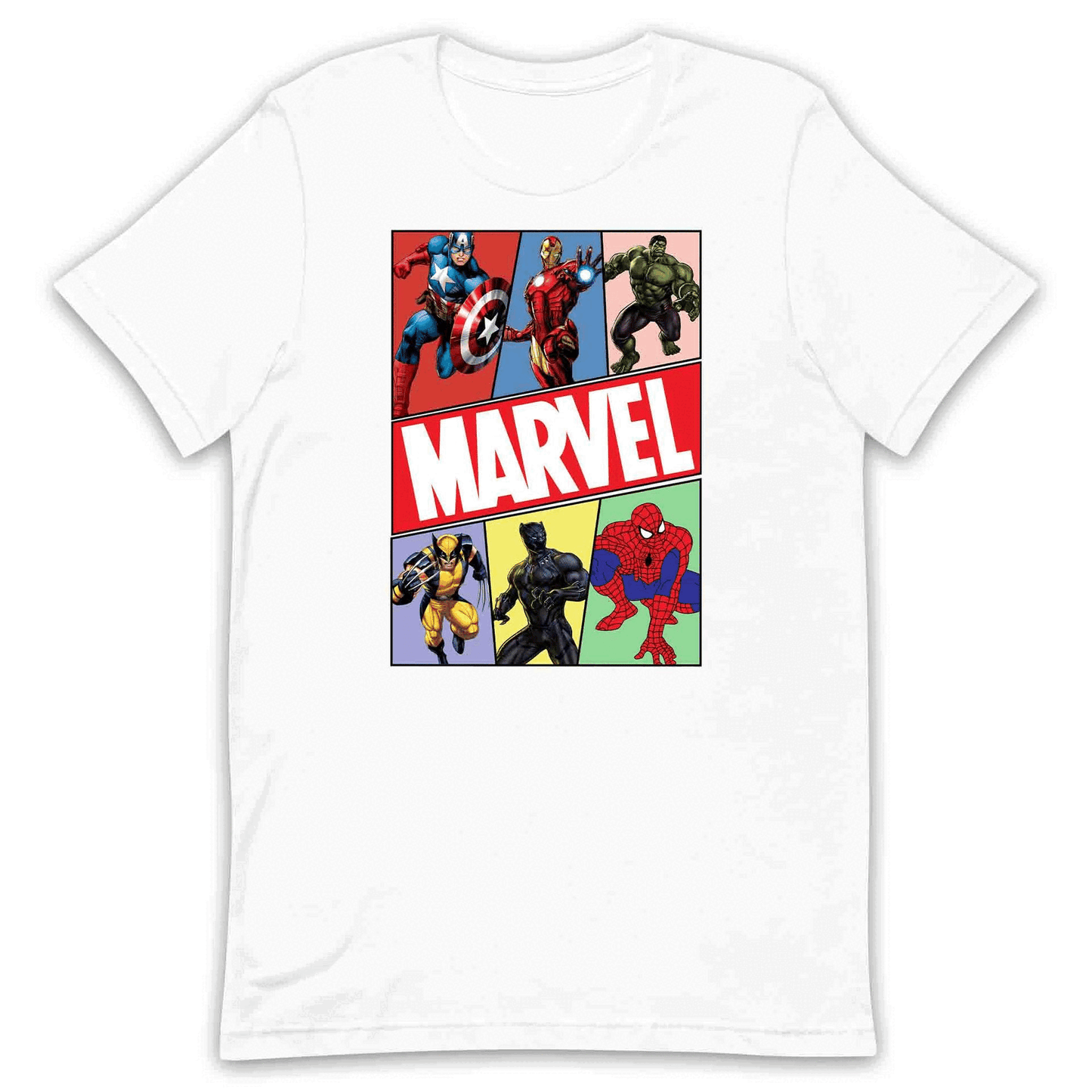 Marvel Superhero Avengers T-Shirt | Comic Book Heroes Jumper | Captain America, Iron Man, Hulk, Wolverine, Black Panther & Spider-Man Hoodie | PRODUCT CODE: MRVDSHIEPAVG