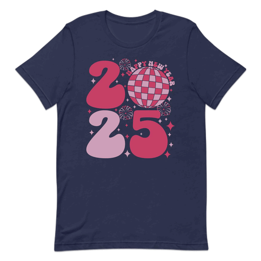 Happy New Year 2025 Retro Disco Themed | PRODUCT CODE: DCSHPNWYRTENY