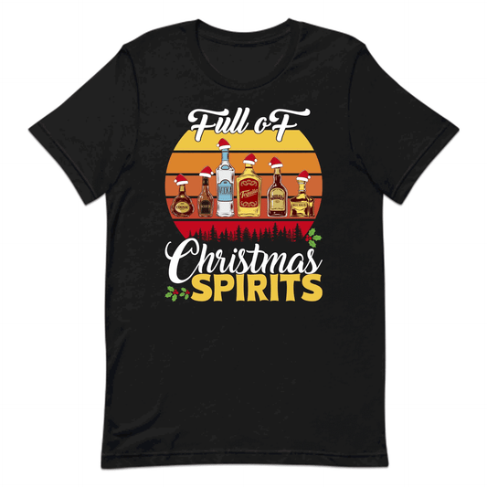 Full oF Christmas Spirits Funny Festive Xmas Drinker | PRODUCT CODE: FLCHRPTBTLOW