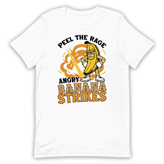 Angry Banana Cartoon Funny Peel the Rage Bnana Quirky Humor | PRODUCT CODE: AGBNRYCTNOPLE