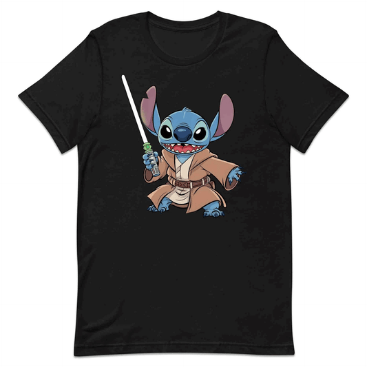 Jedi Stitch T-Shirt | Star Wars x Lilo & Stitch Jumper | Sci-Fi Disney Galactic Mashup Hoodie | PRODUCT CODE: JDUEOASTCHWA