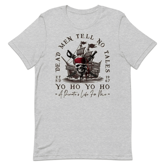 Dead Men Tell No Tales T-Shirt, Pirate Skull Jumper & Caribbean Hoodie – Retro Disney Pirate Apparel | PRODUCT CODE: PRDTMJC