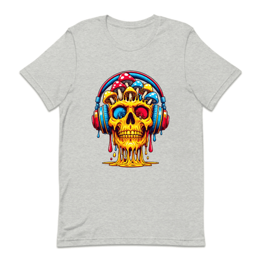 Psychedelic Skull Mushroom And Headphones | PRODUCT CODE: SKLPSYDLC