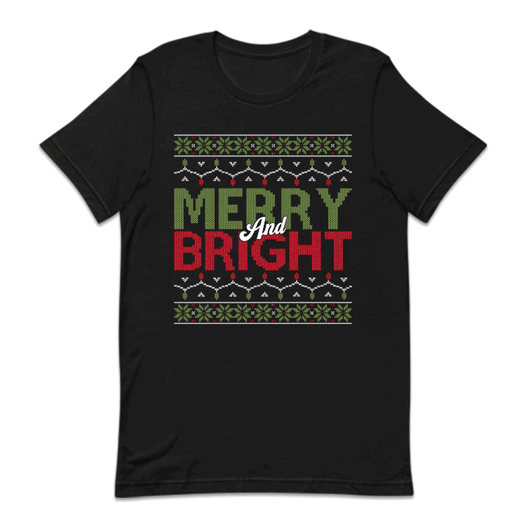 Merry & Bright Ugly Christmas Festive Xmas | PRODUCT CODE: BYREMUGLFTV