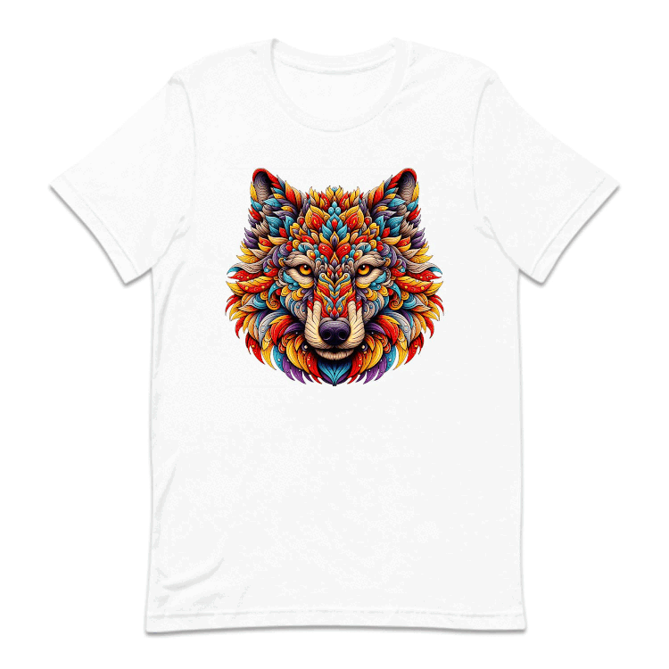 Psychedelic Colorful Wolf Wild Animal | PRODUCT CODE: PSYDLCWLF