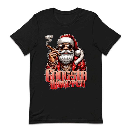 Gangsta Wrapper Christmas Santa Claus Smoking Cigar Xmas | PRODUCT CODE: GNSTWRPSMK