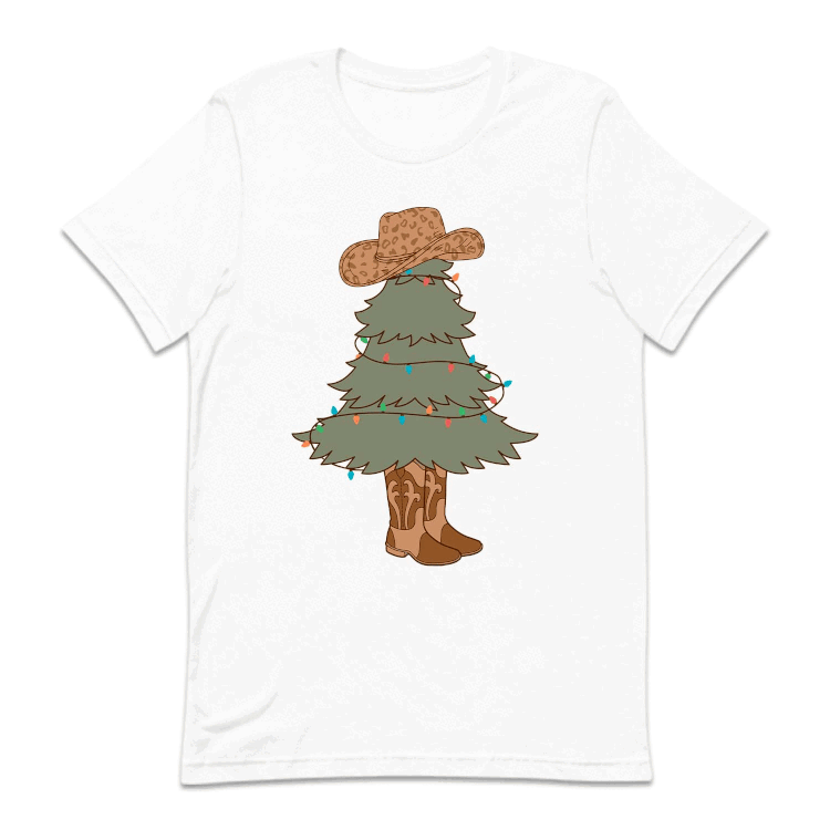 Western Christmas Cowboy Christmas Tree Rustic Holiday Xmas | PRODUCT CODE: CBWYCHTREXN