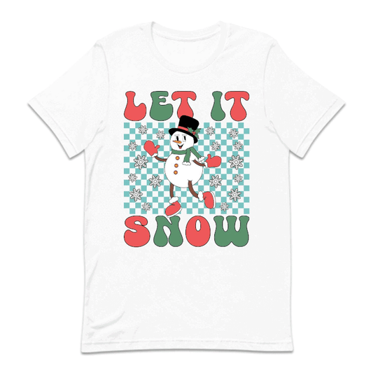 Let It Snow Christmas Snowman Winter Holiday Cozy Xmas | PRODUCT CODE: LTSNWCHRMAW