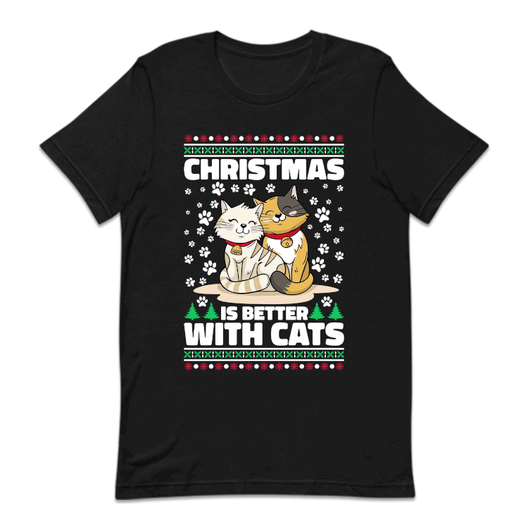 Christmas Is Better With Cats Cozy Xmas Winter Cat Lover | PRODUCT CODE: CHRSBTRWHA