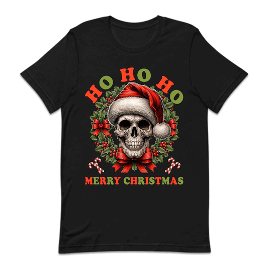 Ho Ho Ho Santa Skull Christmas Gothic Xmas Spooky Skull | PRODUCT CODE: HSTMNGOCKL