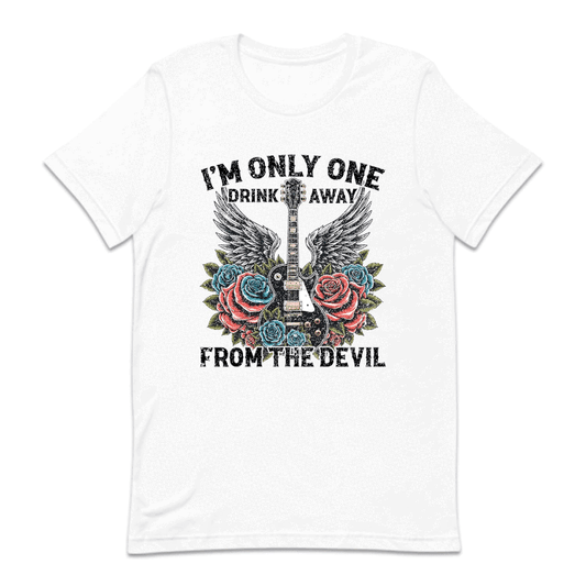 Western Guitar I Am Only One Drink Away From The Devil Cicada Concert | PRODUCT CODE: MAONLYDKRV