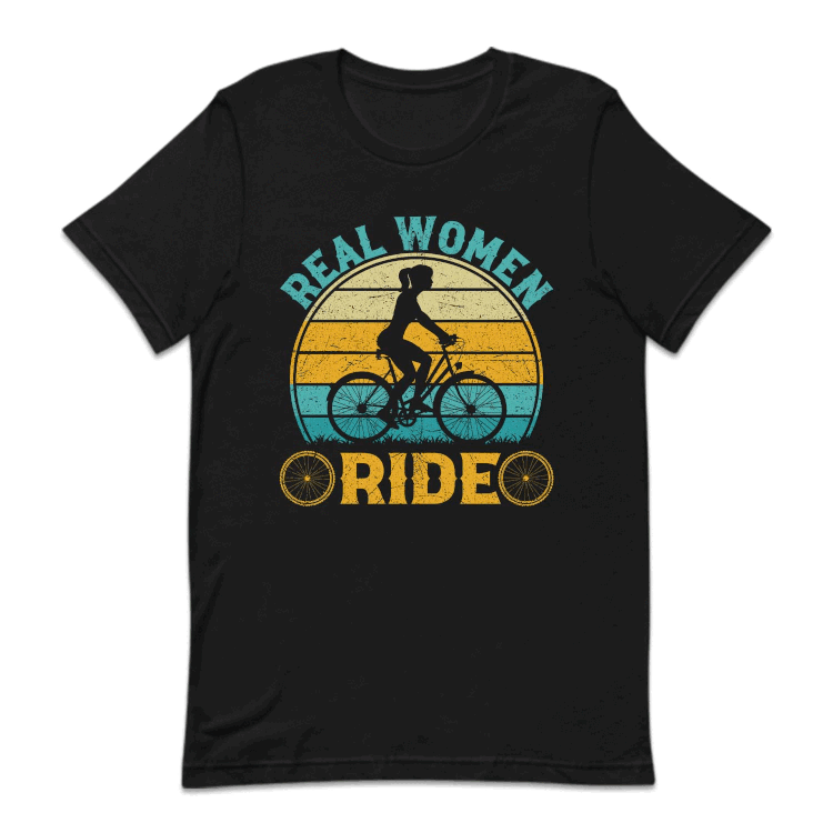 Female Cyclist Real Women Ride Bicycle Bike Lover | PRODUCT CODE: RLEWMNDIBC