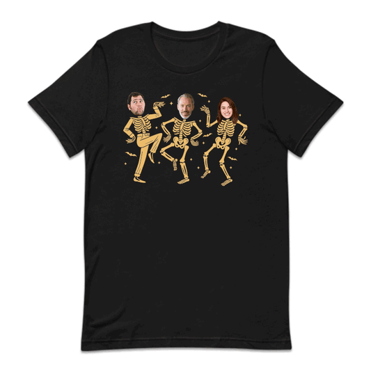 Personalized Dancing Skeletons Family Matching Halloween Party | PRODUCT CODE: CSTKLNSPHO