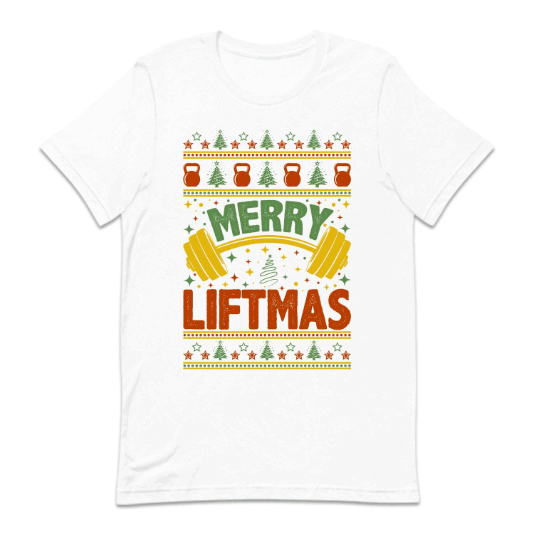 Merry Liftmas Christmas Gym Xmas Fitness Workout Enthusiast | PRODUCT CODE: LFTMSRYGCWE