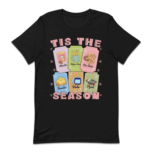 Tis The Season Mexican Christmas Festive Foods Holiday Cards Latina Xmas | PRODUCT CODE: MXNCHRMHLD