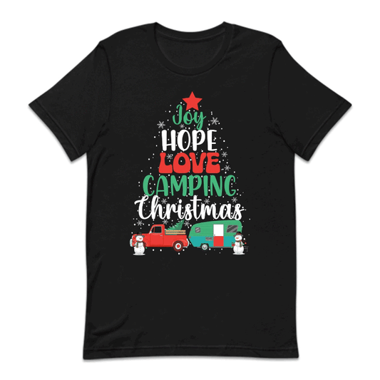 Joy Hope Love Camping Christmas Festive Xmas Camper | PRODUCT CODE: JYHPELVCMPG