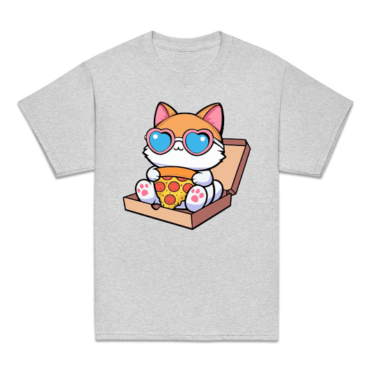 Cat Eating Pizza Funny Cat Pizza Party | PRODUCT CODE: FELINEATPZ