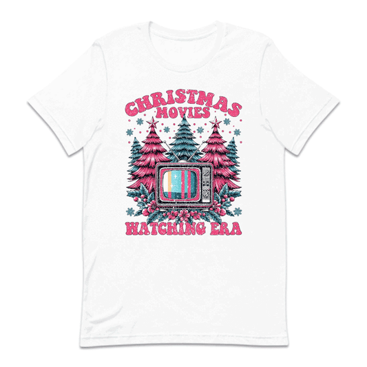 Pink Christmas Movies Watching Era Cozy Xmas Movie Night | PRODUCT CODE: PKCRTMVESWR
