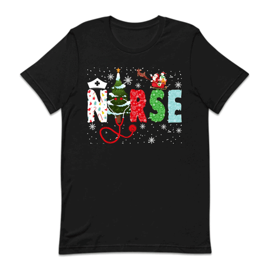 Festive Nurse Christmas Stethoscope & Santa Sleigh Xmas | PRODUCT CODE: FSTVENRUCHM