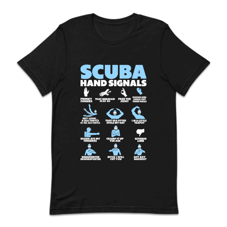 Scuba Hand Signals Ocean Adventure | PRODUCT CODE: SCBAHNDGL