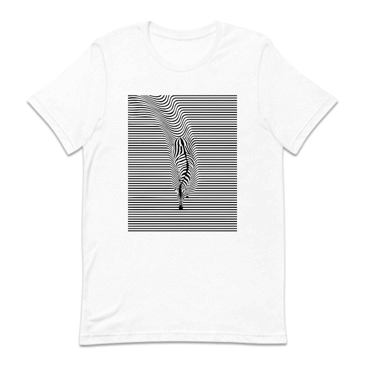 Zebra Optical Illusion Unique Abstract Animal | PRODUCT CODE: ZVRAOPTCIL
