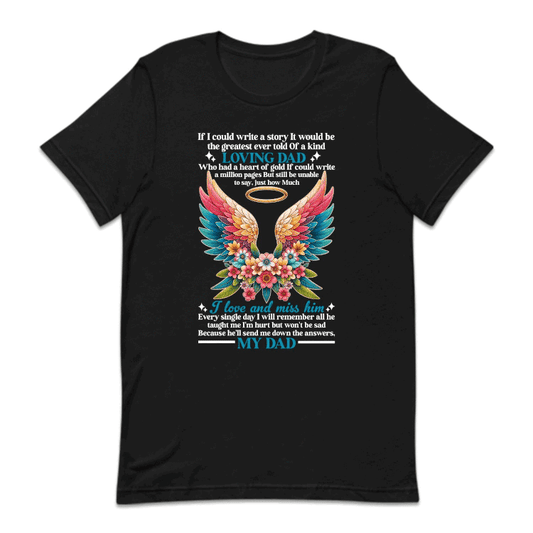Loving Dad Angel In Heaven Daddy Remembrance Memorial Sentimental Keepsake | PRODUCT CODE: LVNGLWNSHA