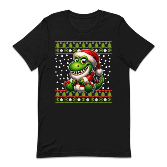 Santa T-Rex Christmas Holiday Dinosaur in Santa Suit Xmas Dino | PRODUCT CODE: STNRXECHRMA