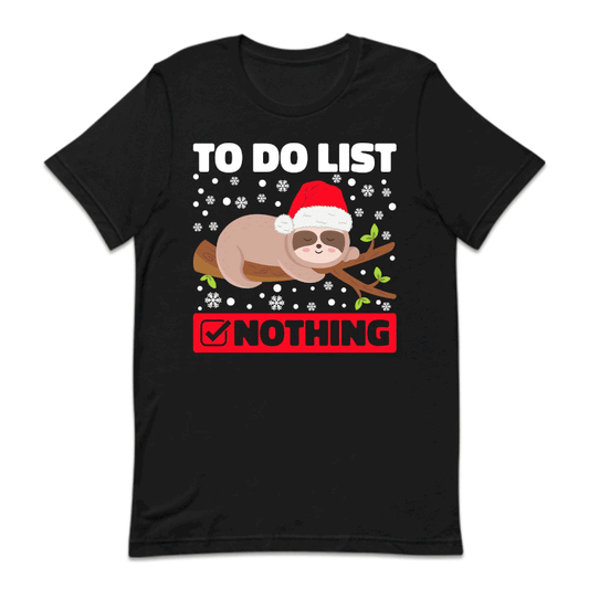 Sloth Christmas To-Do List Nothing Xmas Animal | PRODUCT CODE: STHLCHMNOGH