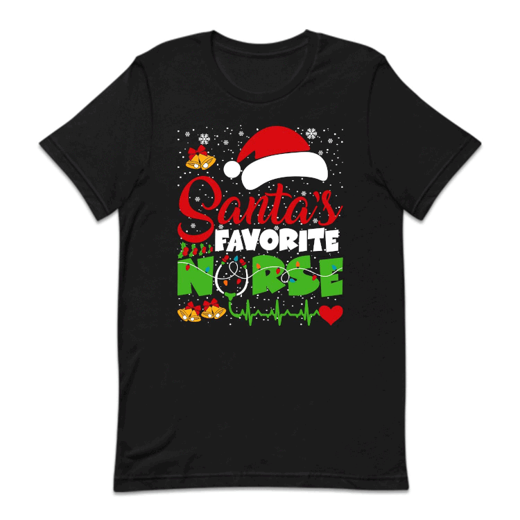 Santa's Favorite Nurse Christmas Cozy Nursing Xmas | PRODUCT CODE: SNTMFVRNUES